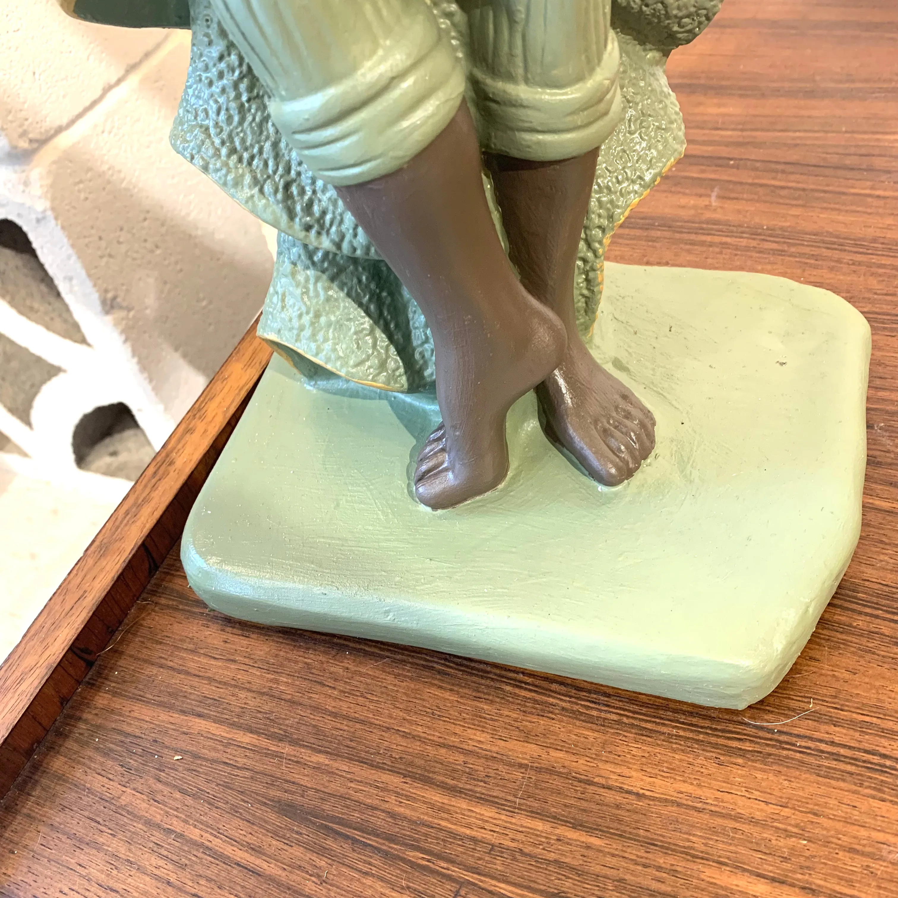 1950s Chalkware Figural Lamp