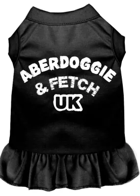 Aberdoggie Uk Screen Print Dress Black Xxxl (20)