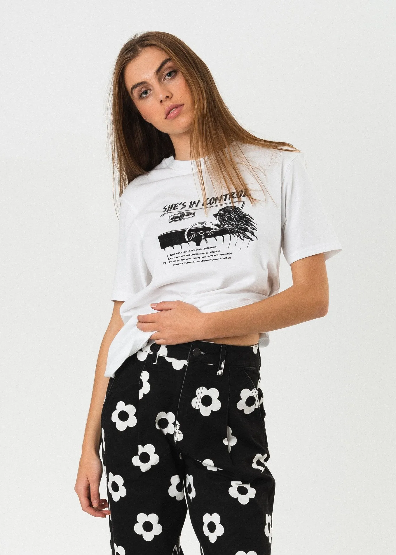 Afends Womens Retrospect - Standard Fit Tee