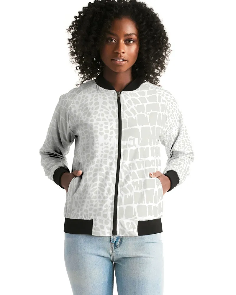 Animal Skin Texture Women's Bomber Jacket