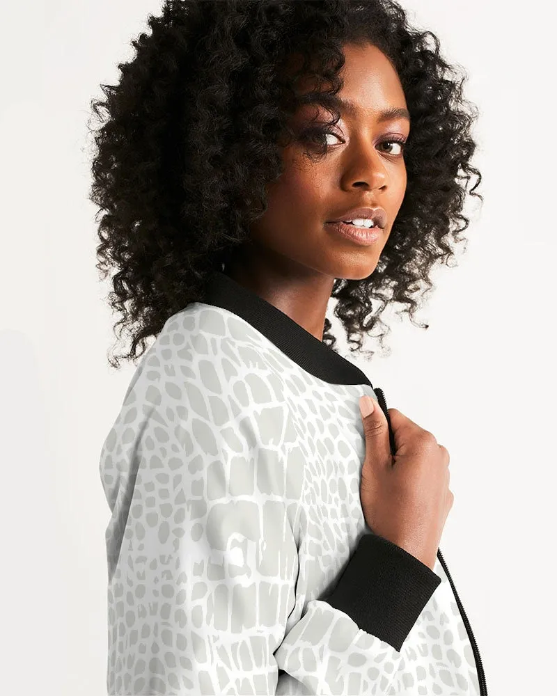 Animal Skin Texture Women's Bomber Jacket