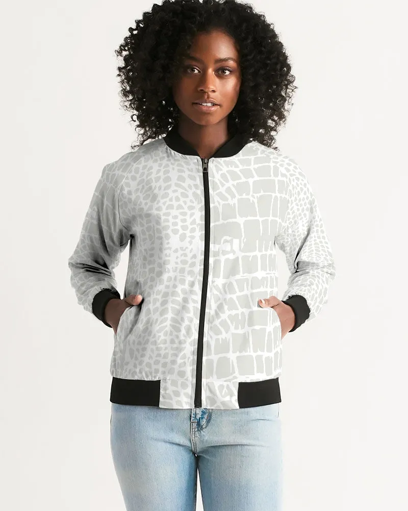 Animal Skin Texture Women's Bomber Jacket
