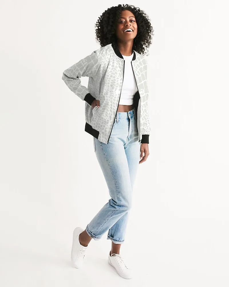 Animal Skin Texture Women's Bomber Jacket