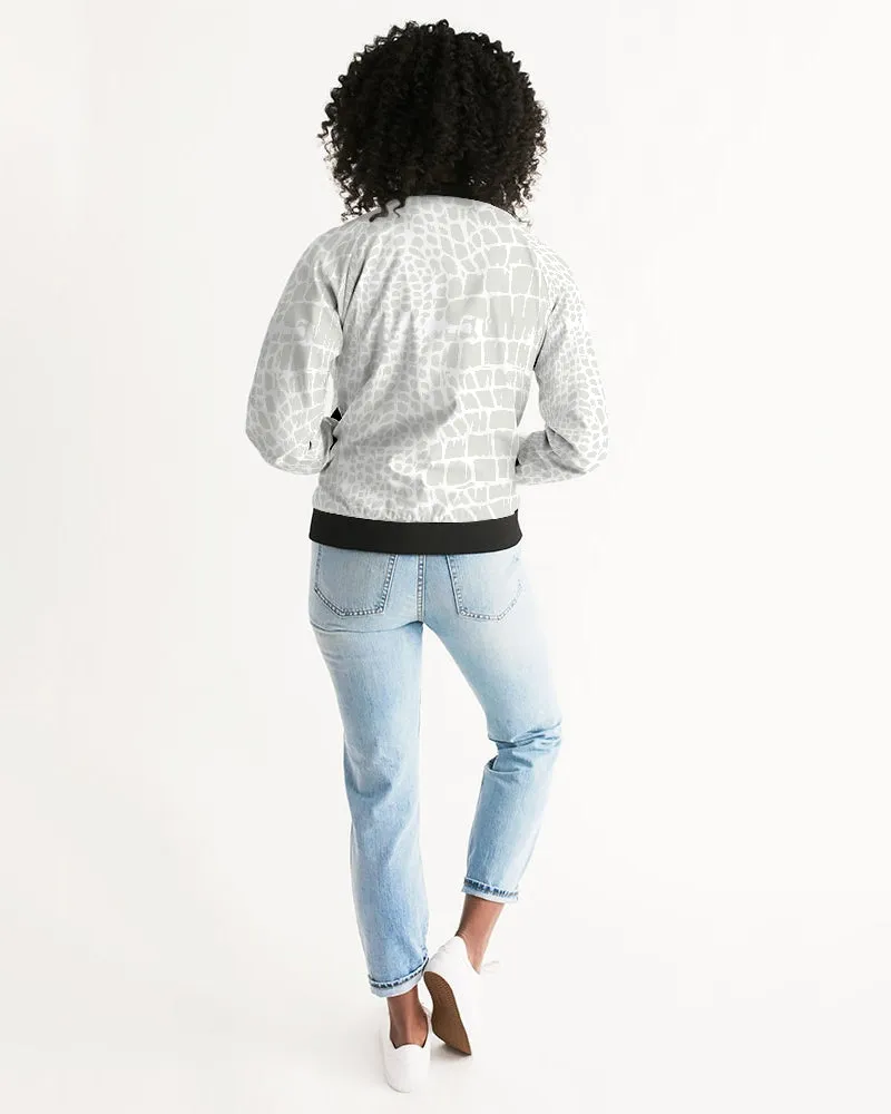 Animal Skin Texture Women's Bomber Jacket
