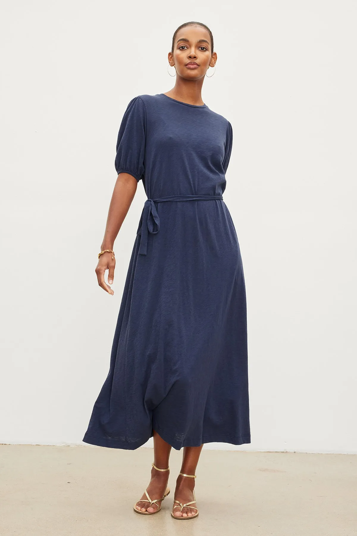 ASTRID COTTON SLUB MAXI DRESS