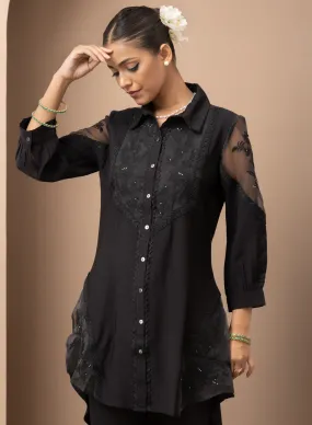 Black Collared Tunic