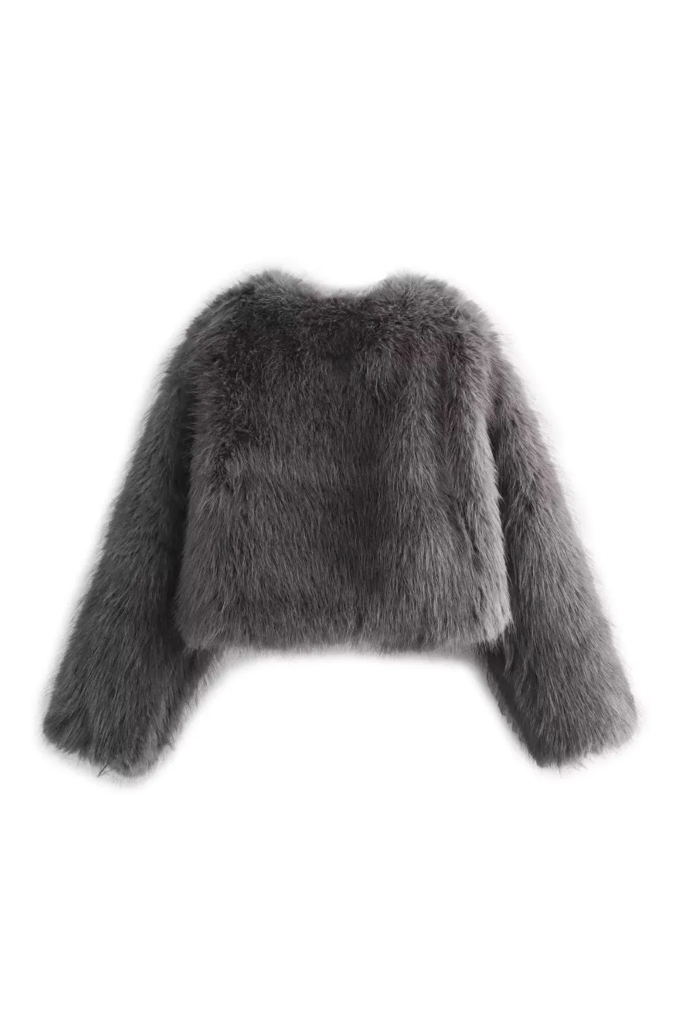 'Brittany'  Faux Fur-Effect Short Jacket