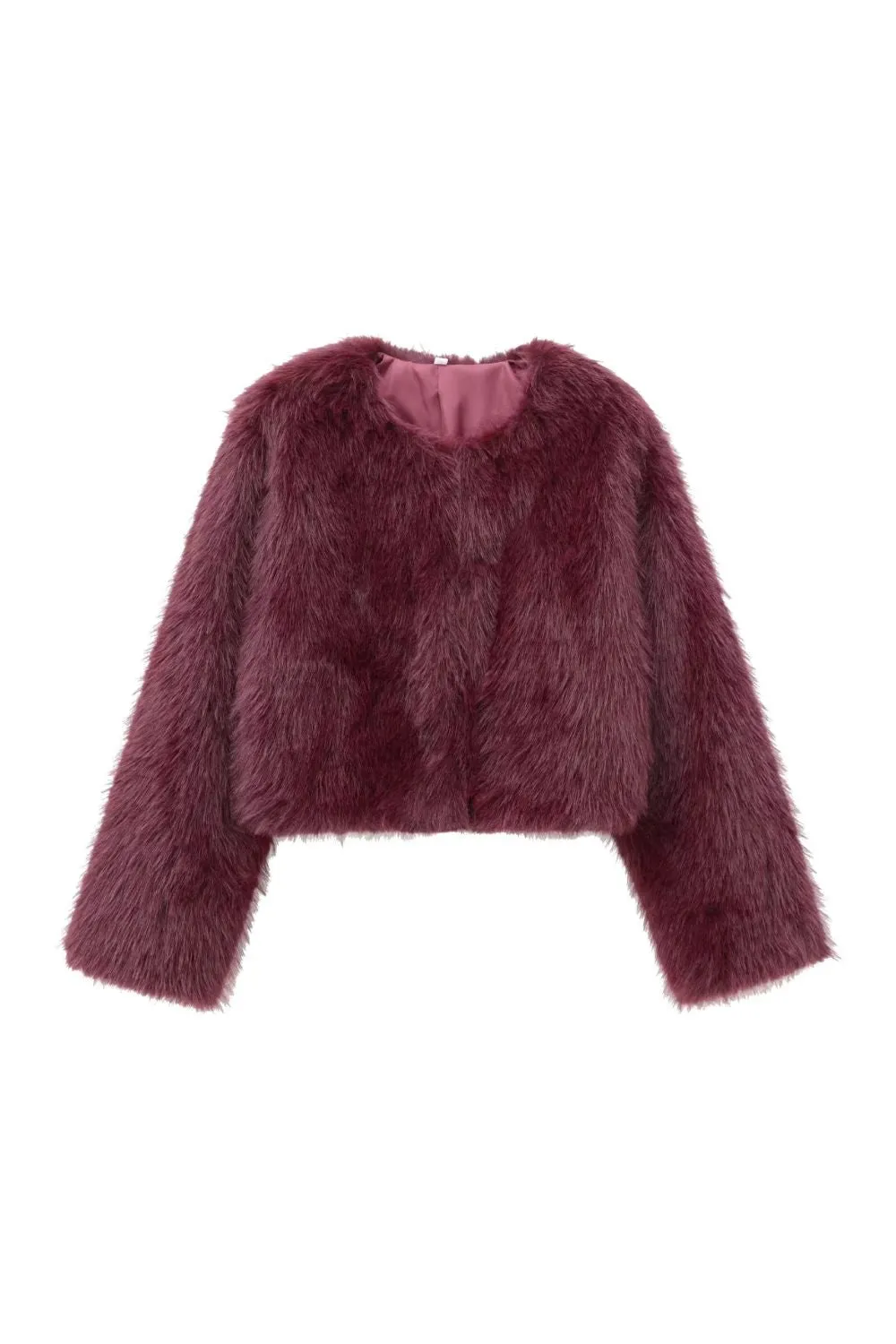 'Brittany'  Faux Fur-Effect Short Jacket