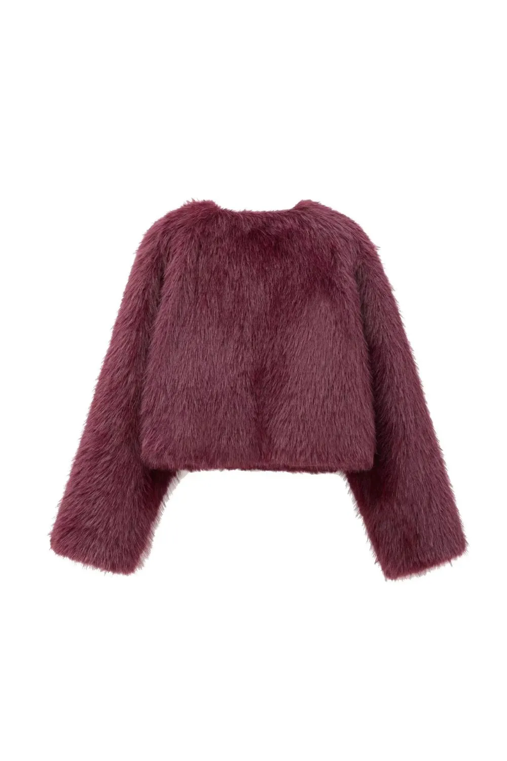 'Brittany'  Faux Fur-Effect Short Jacket