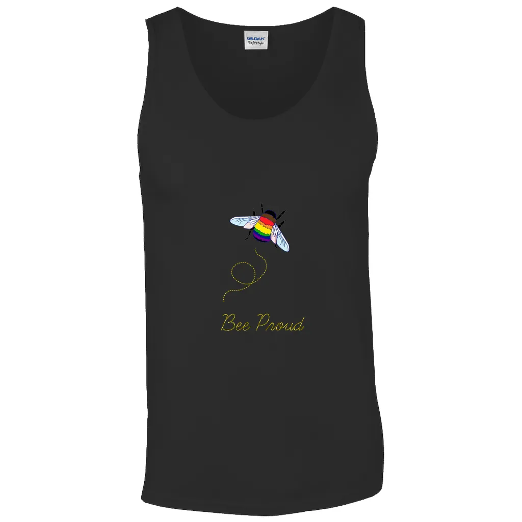 Bumblebee Pride Pun Unisex Tank Top | Choose Your Colourway and Pun | Gildan