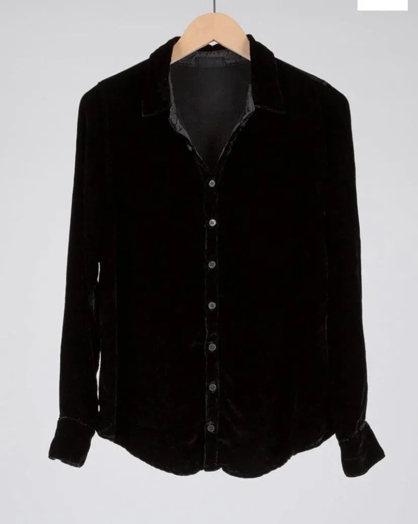 CP SHADES~ Romy button up velvet shirt