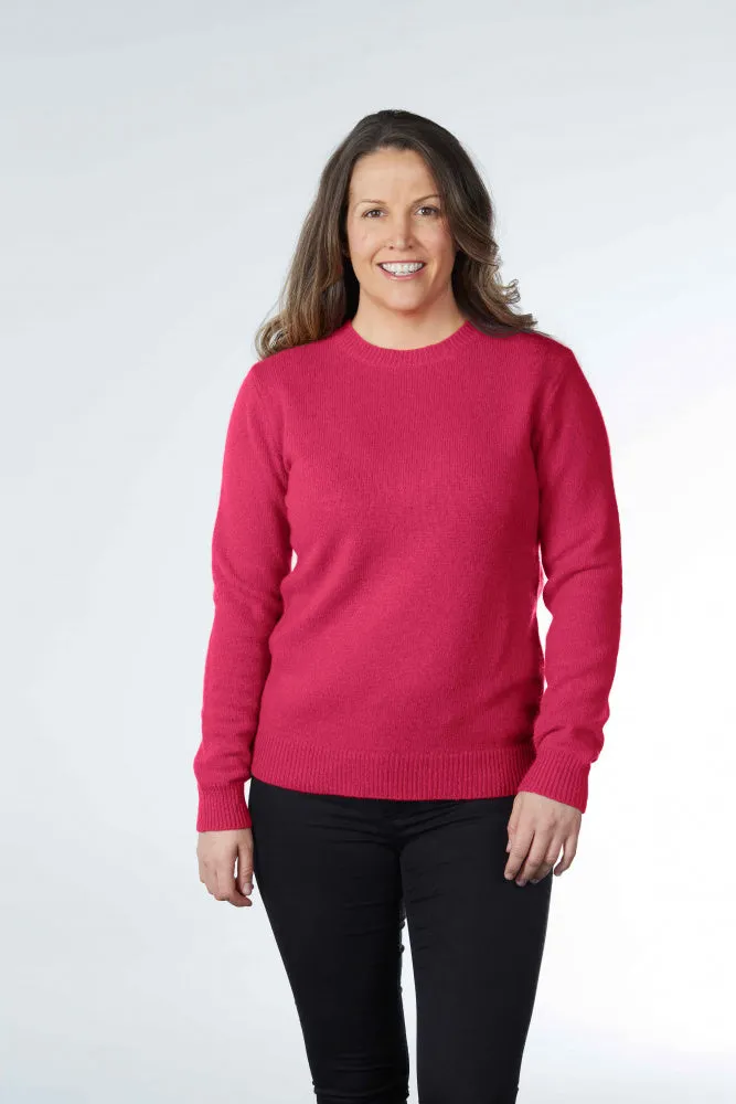 CREW NECK PULLOVER WITH RIB TRIMS