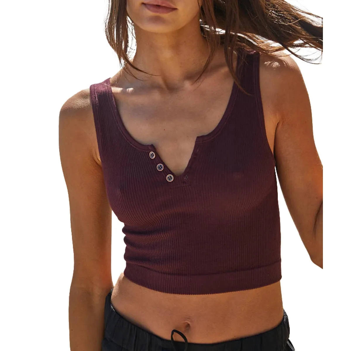 Crop Tank - Cassis