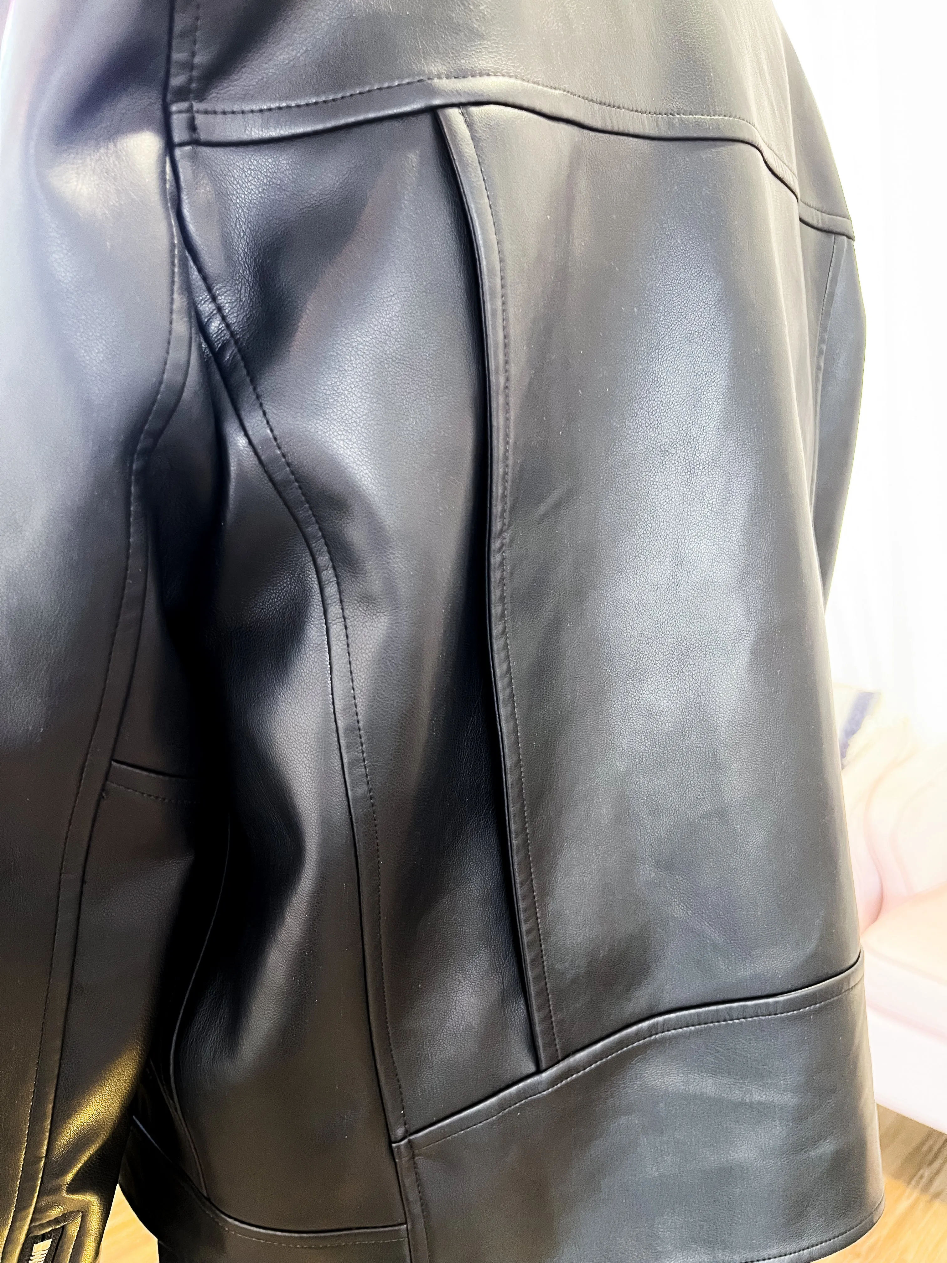 Desi Black Leather Jacket