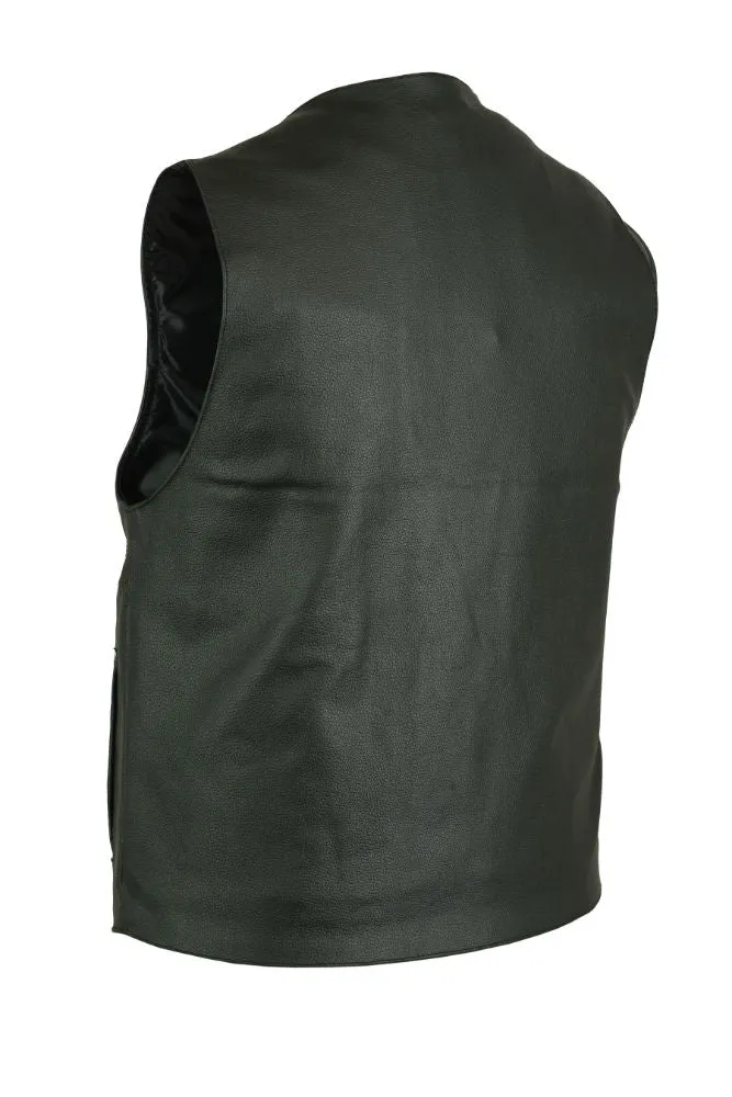 DS141 Men's Single Back Panel Concealed Carry Vest (Buffalo Nickel Sn