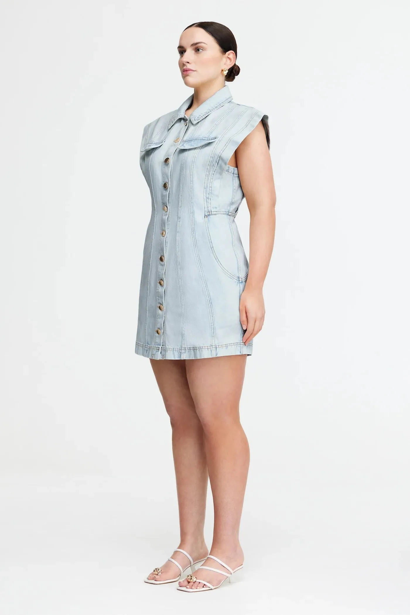 Eagleton Mini Dress Ice Blue