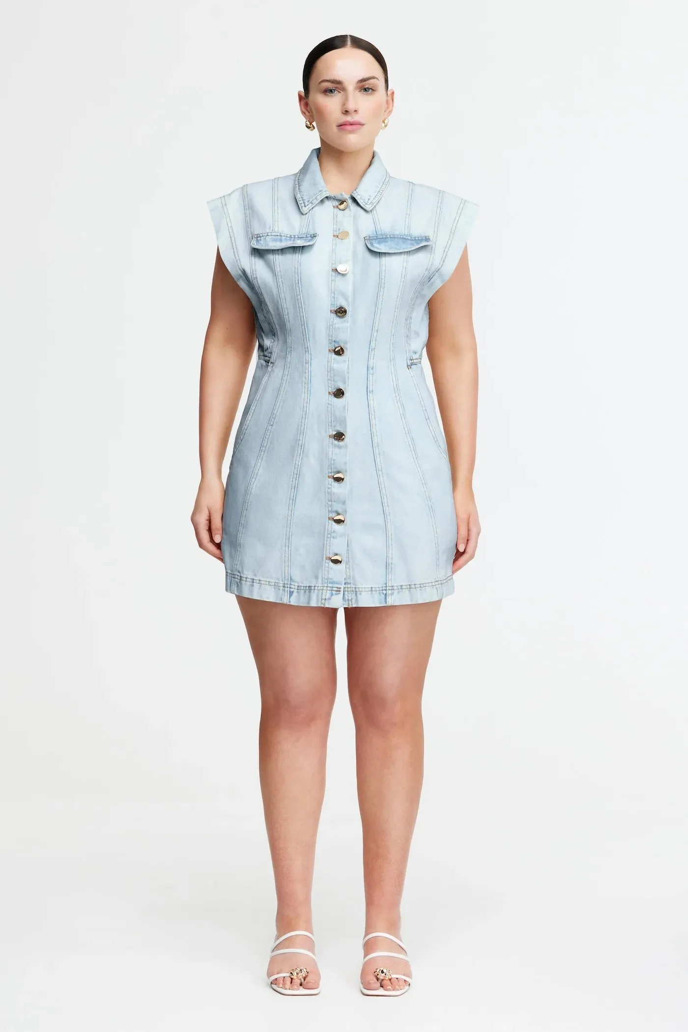 Eagleton Mini Dress Ice Blue