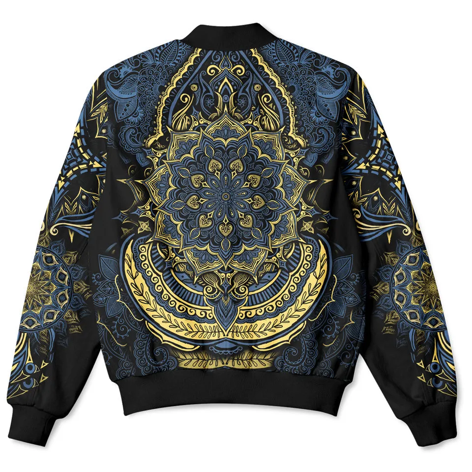 Elephant Mandala Bomber Jacket