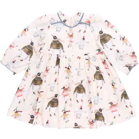 Girls Charlie Dress - Penguins On Ice