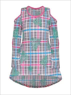 Girls Plaid N' Hearts Tunic