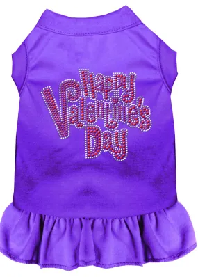 Happy Valentines Day Rhinestone Dress Purple Xxl (18)