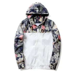 Hip Hop Floral Bomber Jacket