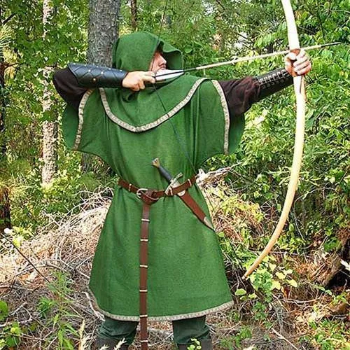 Huntingdon Green Over Tunic with Hood