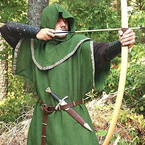 Huntingdon Green Over Tunic with Hood