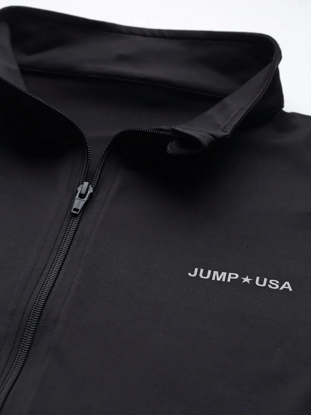 JUMP USA Training Men Black Rapid-Dry Solid Jackets