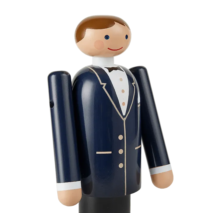 Kay Bojesen Figurines Groom, Blue/Black/White