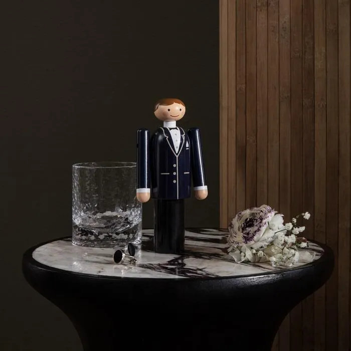 Kay Bojesen Figurines Groom, Blue/Black/White