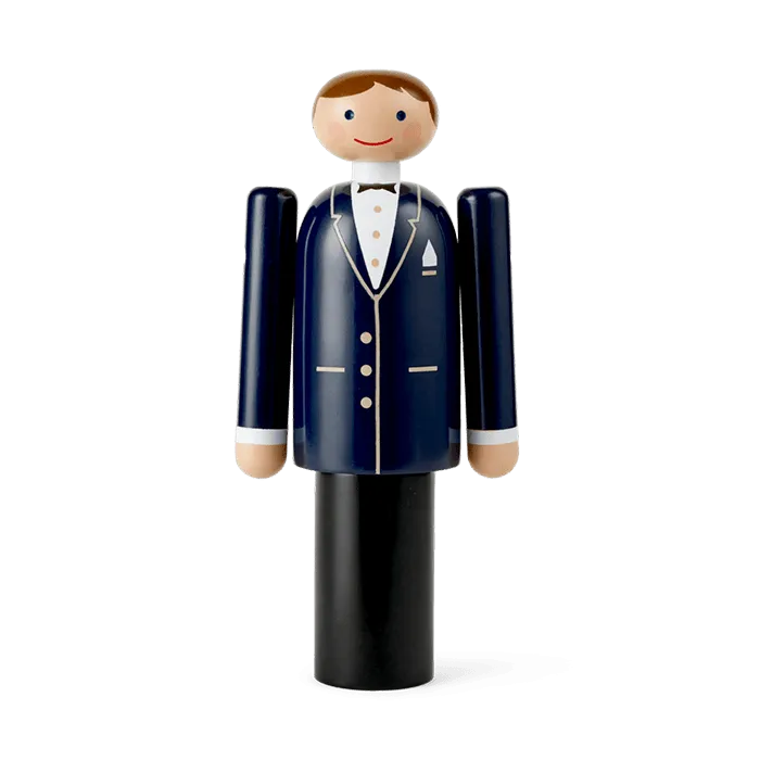 Kay Bojesen Figurines Groom, Blue/Black/White