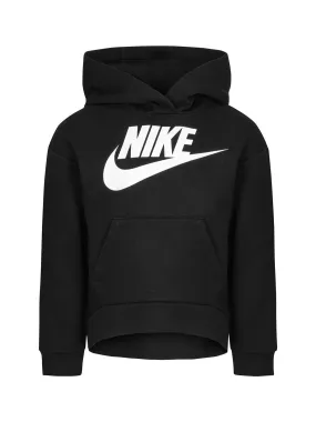 KIDS NIKE LITTLE GIRLS CLUB FLEECE HI-LO HOODIE - CLEARANCE