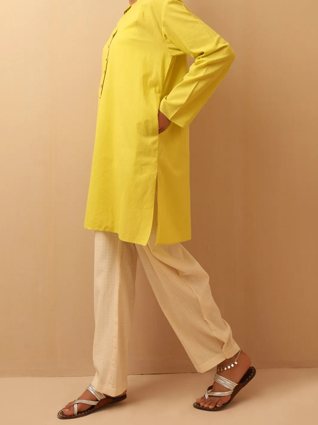 Lime Linen Tunic - ALCR-LK-1016