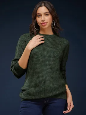 LivSoft Pearl Knit Sweater Tunic - Olive