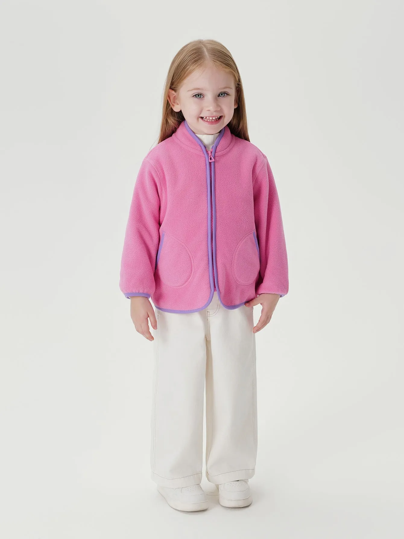 MARC & JANIE Boys Girls Polar Fleece Full-Zip Jacket 240929