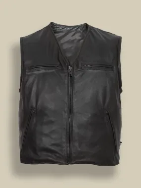 Men Matte Black Vest