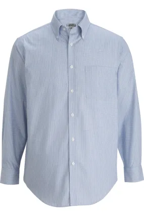 Men's Button-Down Executive Oxford Shirt - Blue/White Stripe