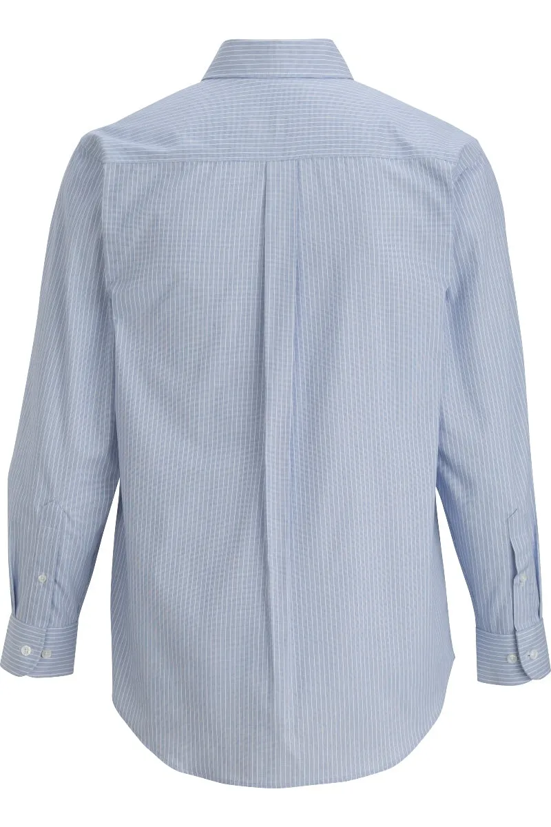 Men's Button-Down Executive Oxford Shirt - Blue/White Stripe