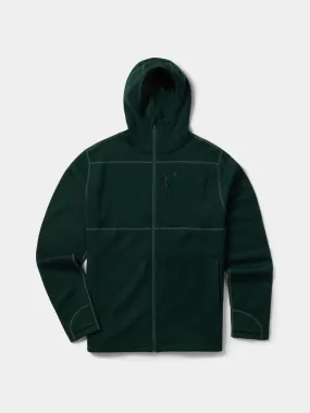 M's Barnburner Merino Hoodie Full Zip - Pine Green