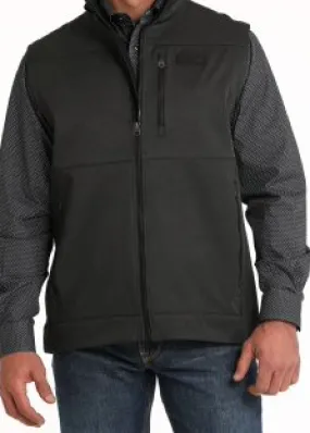 MWV1515019-Cinch Men's Soft Shell Vest- Black