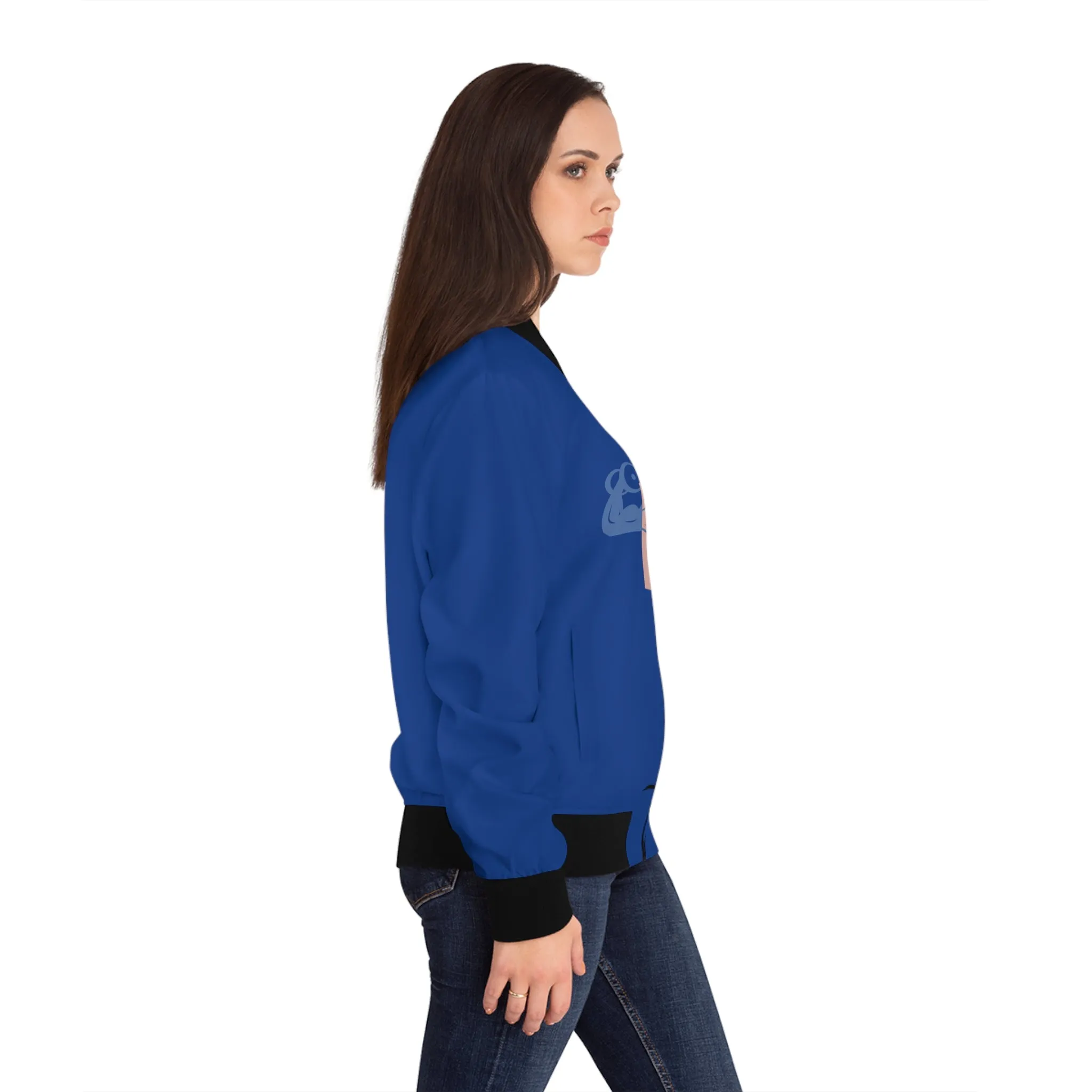 OWN MAN - Women's Bomber Jacket Blue