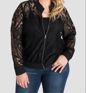 “Peek-A-Boo” Curvy Laced Jacket