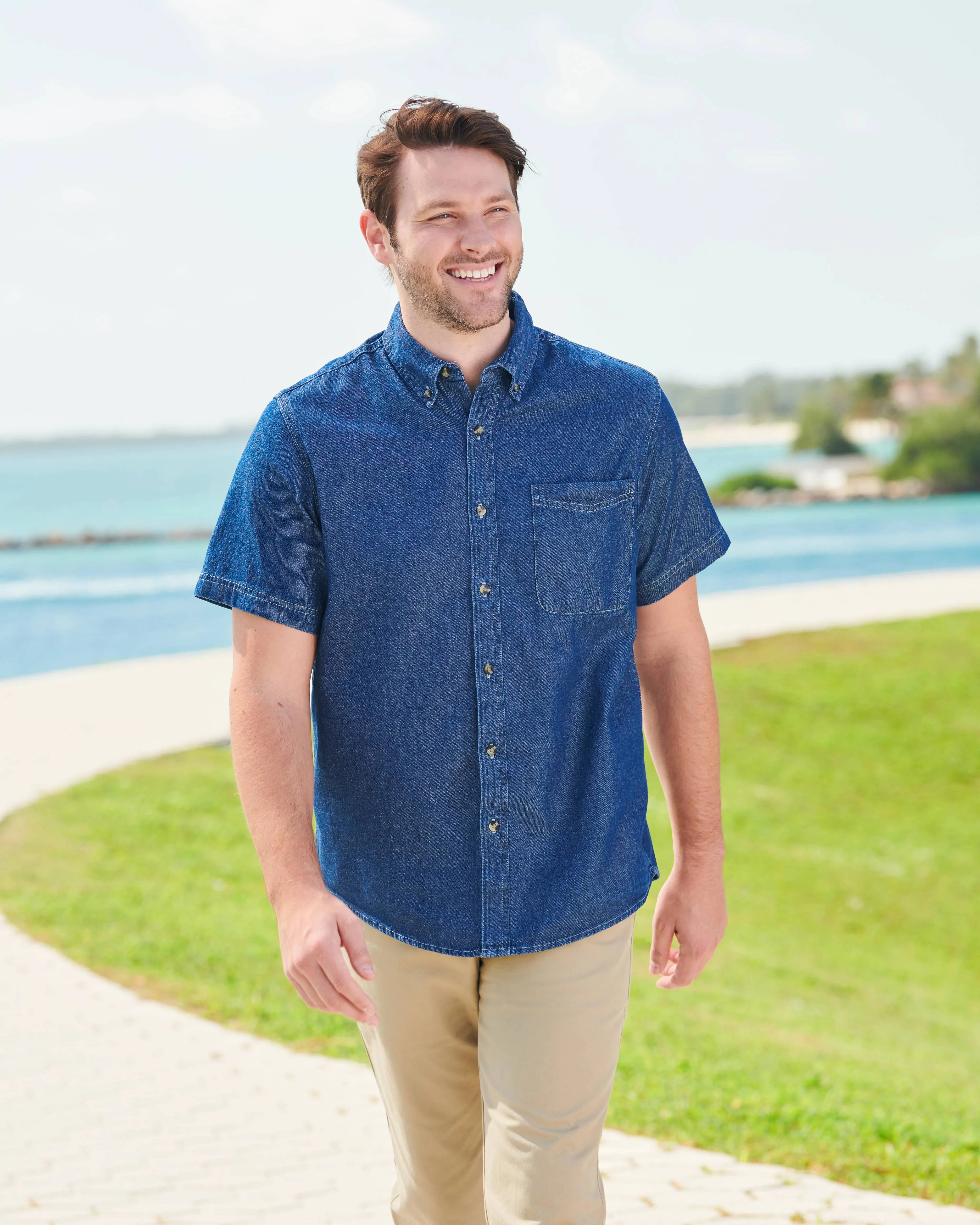 Port & Company Short Sleeve Value Denim Shirt