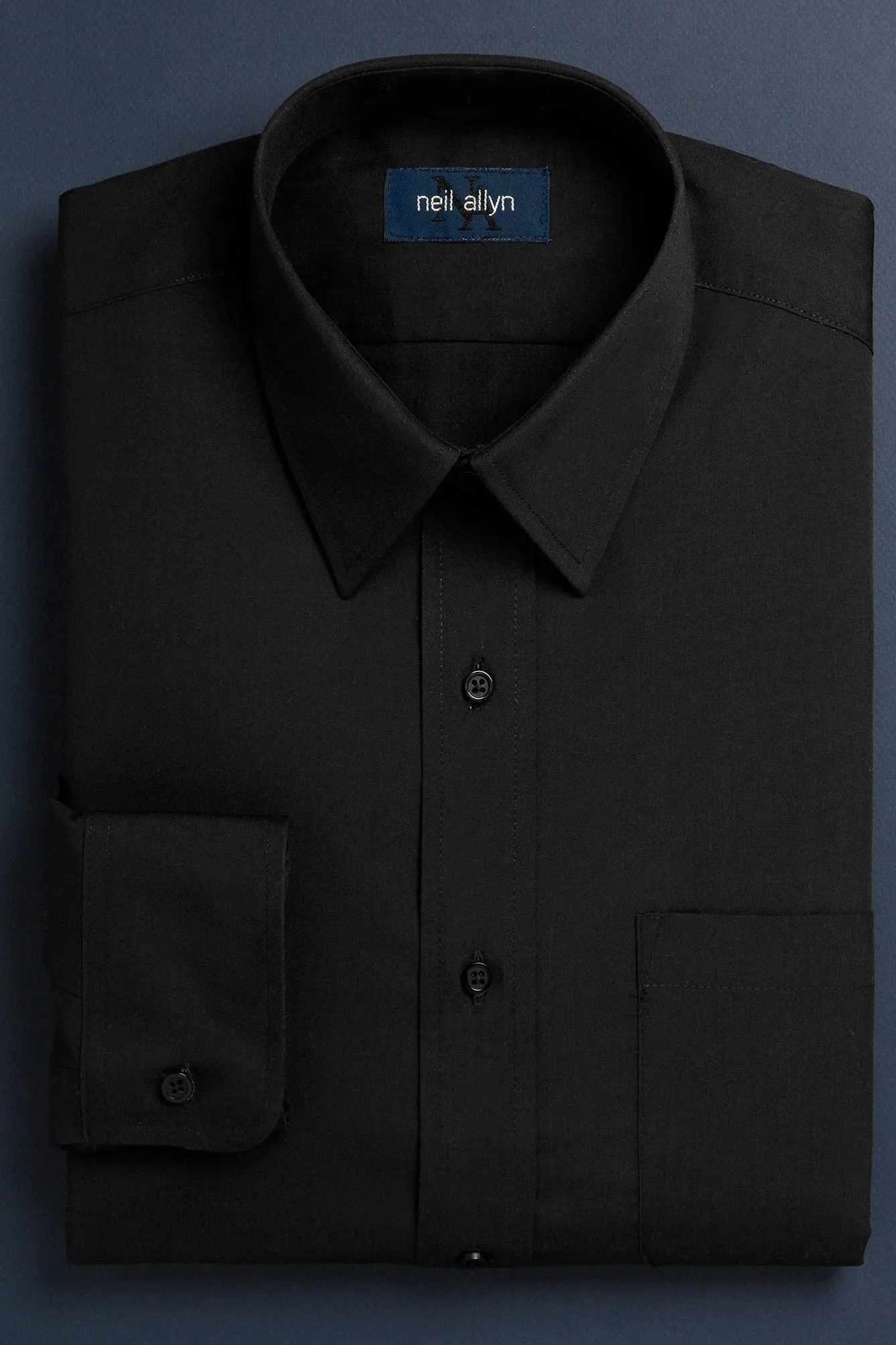 "Martin" Black Men's Dress Shirt