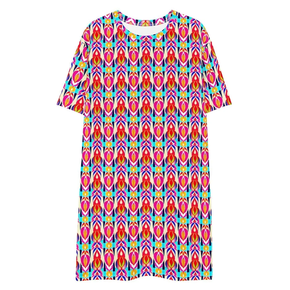 Radiant Ikat T-Shirt Dress