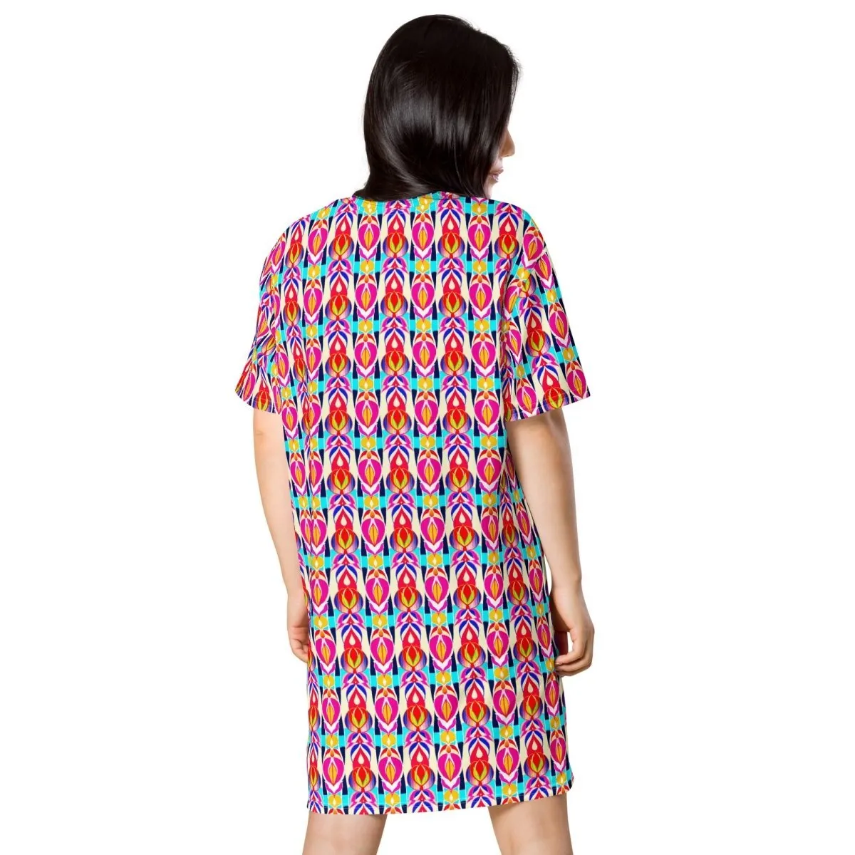 Radiant Ikat T-Shirt Dress