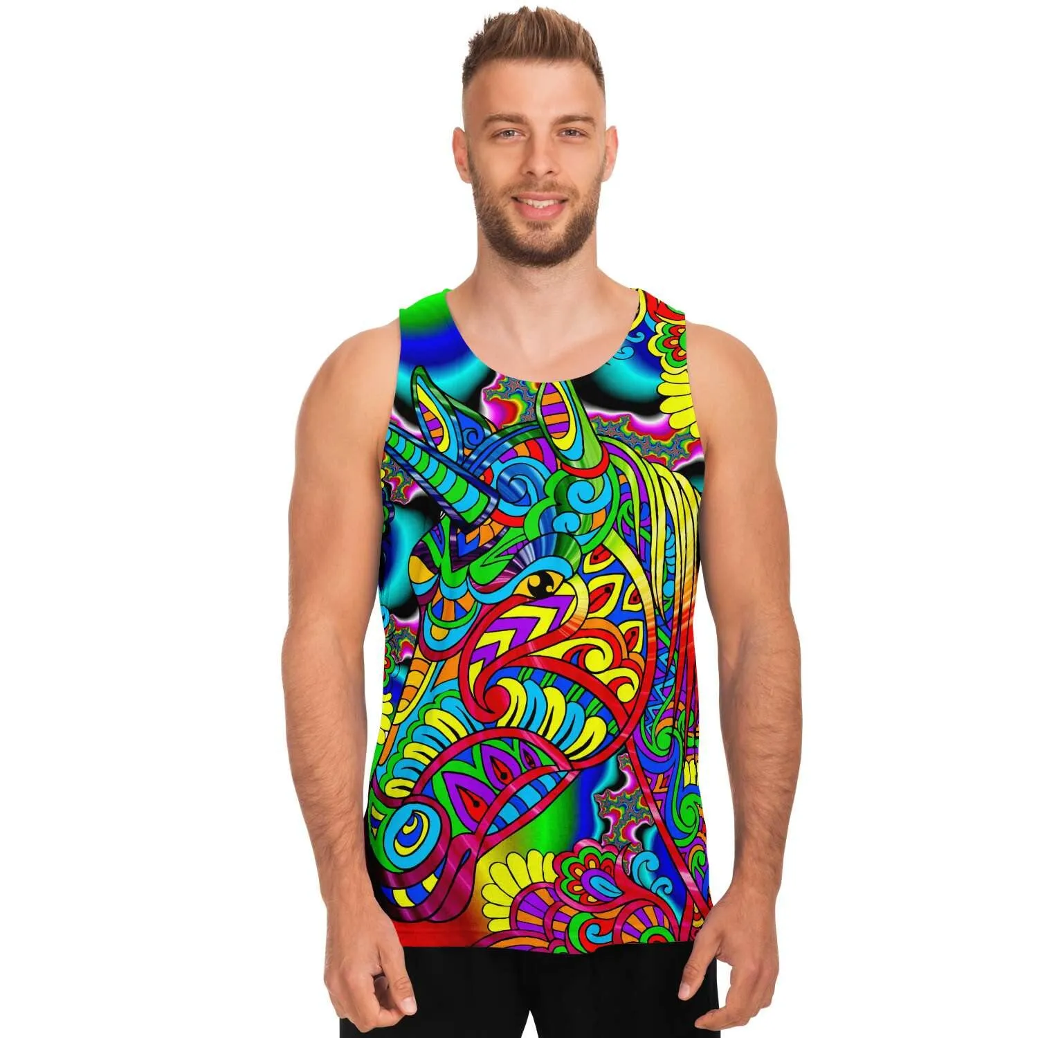 Radiant Unicorn Unisex Tank