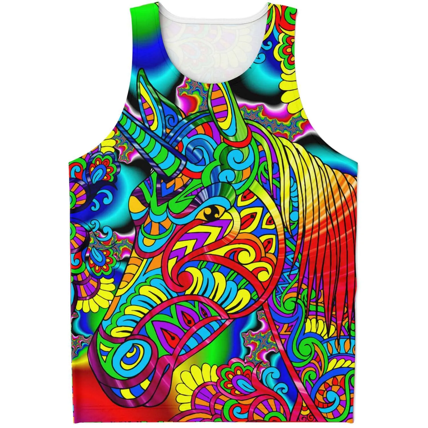 Radiant Unicorn Unisex Tank