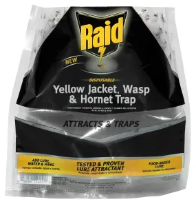 Raid WASPBAG-RAID Yellow Jacket/Wasp and Hornet Trap, Liquid, Fruit :EA: QUANTITY: 6